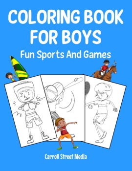 Preview of Sports Coloring Pages Printable For Boys Ages 4-8