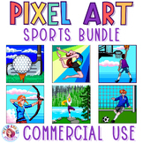 Sports Commercial Use Pixel Art Templates Bundle for Googl
