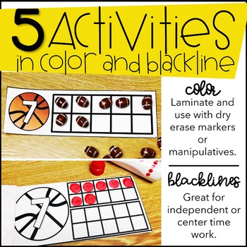 Sports Counting Pack by Erin Hagey from You AUT-a Know | TpT