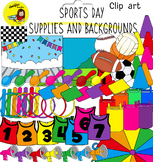Sports Day - supplies and backgrounds clip art