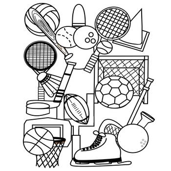 sports art clip art