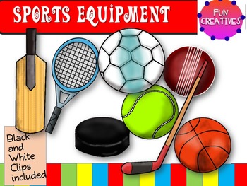 Preview of Sports Equipment- Clip Art