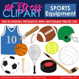 Sports Equipment Clip Art (Digital Use Ok!)
