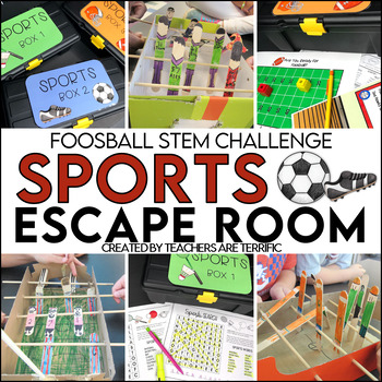 Preview of Sports Escape Room Engaging Upper Elementary Activity