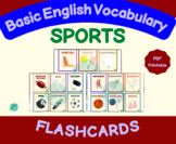 Sports Flashcards - Basic English Vocabulary Support (ESL-