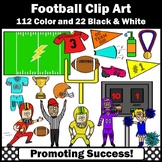 Sports Football Clipart for Commercial Use Digital Moveabl