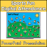 Sports Fun Editable Digital Attendance PowerPoint Presentation