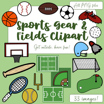 Preview of Sports Gear & Fields Clipart