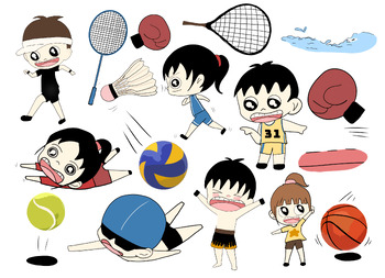 Preview of Sports Illustrations for Kids - Elementary Editids | 3th - 6th grade