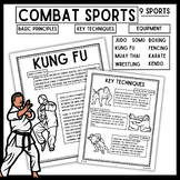 Sports Information and Coloring Pack - Explore Martial Art