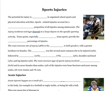 Preview of Sports Injuries Notes