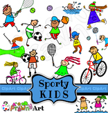 Sports Kids Clip Art Collection