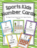 Sports Kids Number Cards