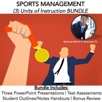 Preview of Sports Management Instructional Resources Bundle (Powerpoint | Handouts | Tests)