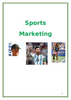 Preview of Sports Marketing [10 Lesson Unit]