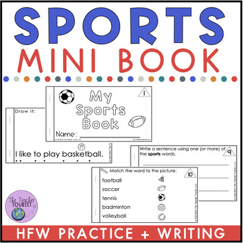 Preview of Sports Mini Book | Reading and Writing Activity