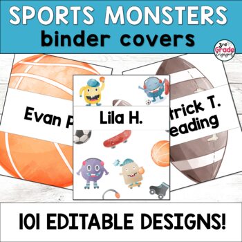 Sports Binder Covers by Lynette's Tools for Learning