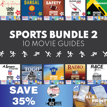 Preview of Sports Movie Bundle 2 | 10 Movie Guides | SAVE 35%