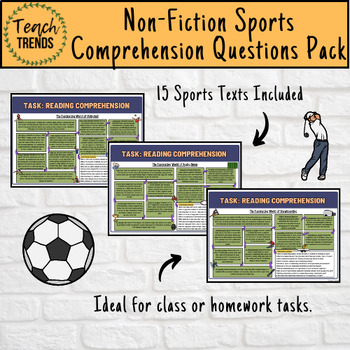 Preview of Sports Non-Fiction Comprehension Texts & Questions Pack