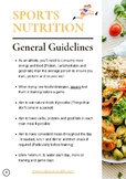 Sports Nutrition for Athletes Informative PDF