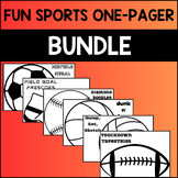 Sports One Pager BUNDLE / One Pager BUNDLE / One Pager Activity