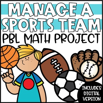 Preview of Sports PBL Math Project | Sports Team Project Based Learning