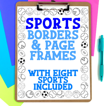 Preview of Sports Page Borders and Frames