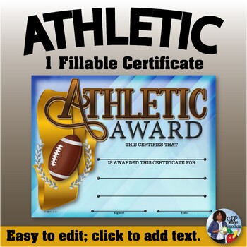 Preview of Sports Participation Certificate - Football