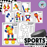 Sports Pattern Block Puzzle Task Card Mats Fine Motor & Sh