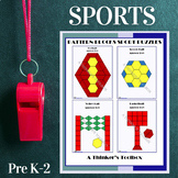 Sports Physical Education Pattern Block Mat Printables & W