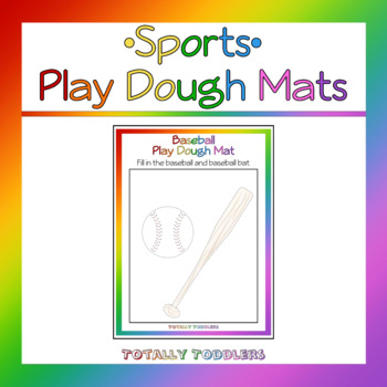 Preview of Sports | Play Dough Mats