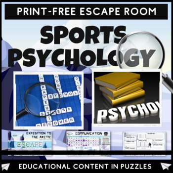 Preview of Sports Psychology Escape Room (Focus | Success | Motivation | Progress | Skill )
