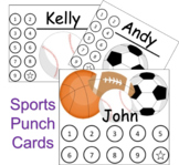 Sports Punch Card (Color and B&W)
