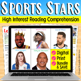 Sports Reading Comprehension Bundle (Digital & Print)