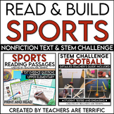 Sports Reading and STEM Bundle with Football Goals STEM Challenge
