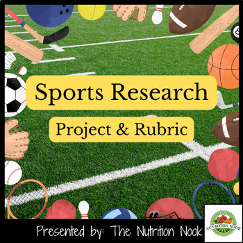 Preview of Elementary Sports Research Project for Physical Education: Comes with Rubric!