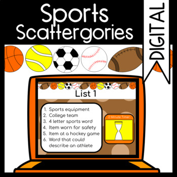 Sports Scattergories / Zoom Game / Google Meet Game / Virtual -  Israel