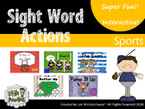 Sports Sight Word Actions Slides - Editable