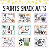 Sports Snack Mats, Printable Placemats for Picky Eaters wi
