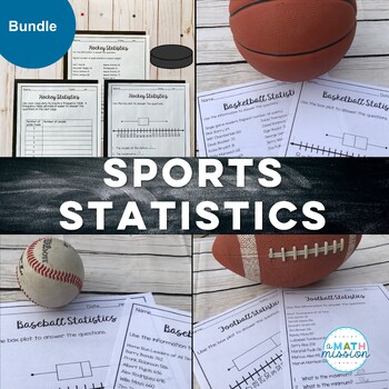 Preview of Sports Statistics Hands on Activities with Box Plots MAD IQR Mean Median Mode