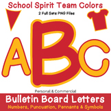 Sports Team Bulletin Board Set Red & Gold Colors Commercia