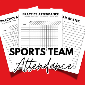 Preview of Sports Team Practice Attendence Sheet