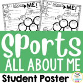 Sports Theme All About Me Poster for Back to School Open H