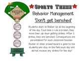 Sports Theme Behavior Management Chart
