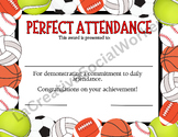 Sports Theme Certificate of Attendance