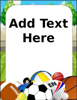 Sports Theme Classroom Decor - Binder Cover and Spines by Jezz Dee