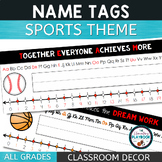 Sports Theme Classroom Decor | Name Tags