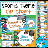 Sports Theme - Clip Chart for Classroom Management