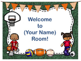Sports Theme Open House ~ Back to School ~ PowerPoint Temp
