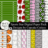 Sports Theme Paper Pack - Digital Paper Pack